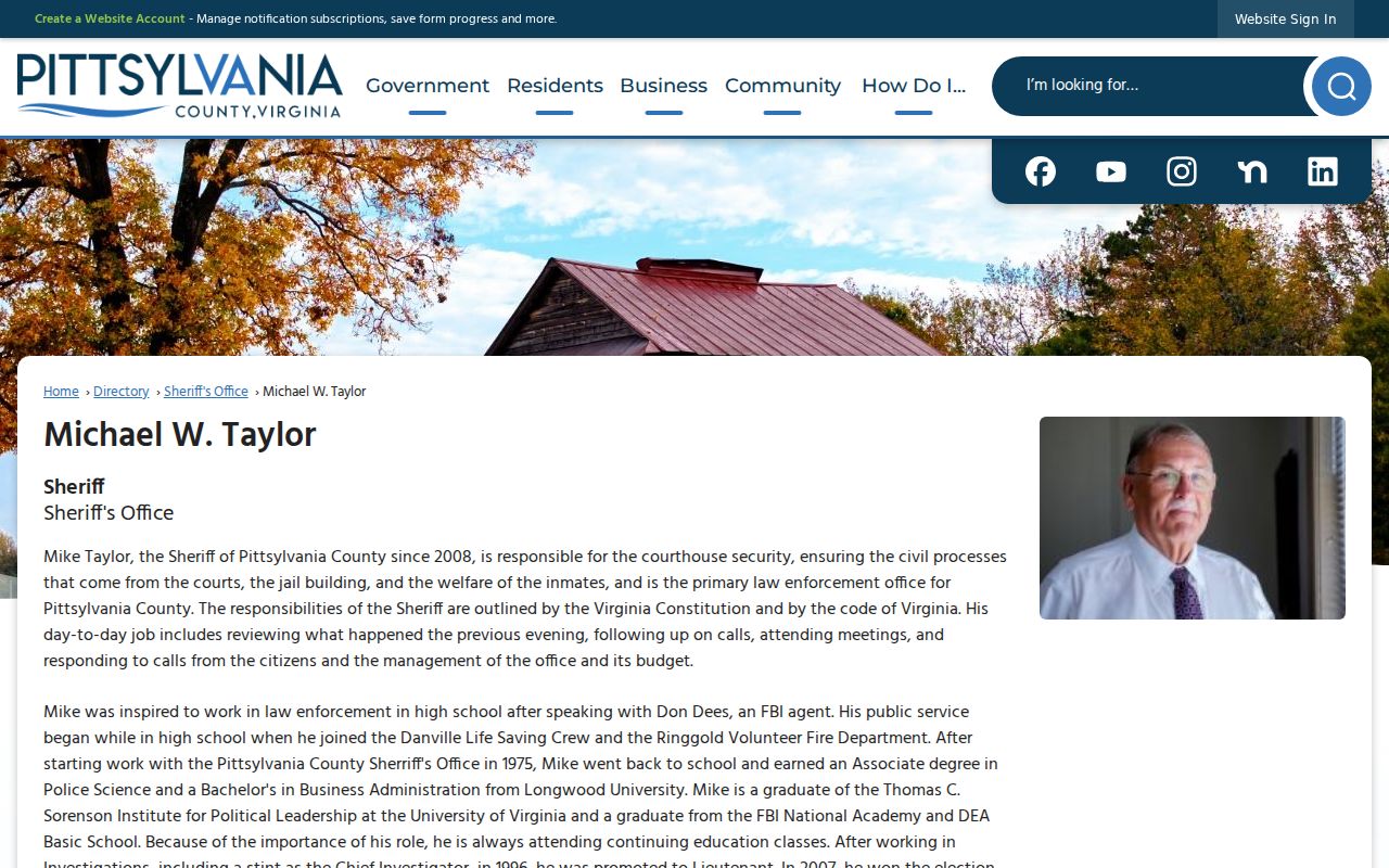 Pittsylvania County criminal records sheriff directory
